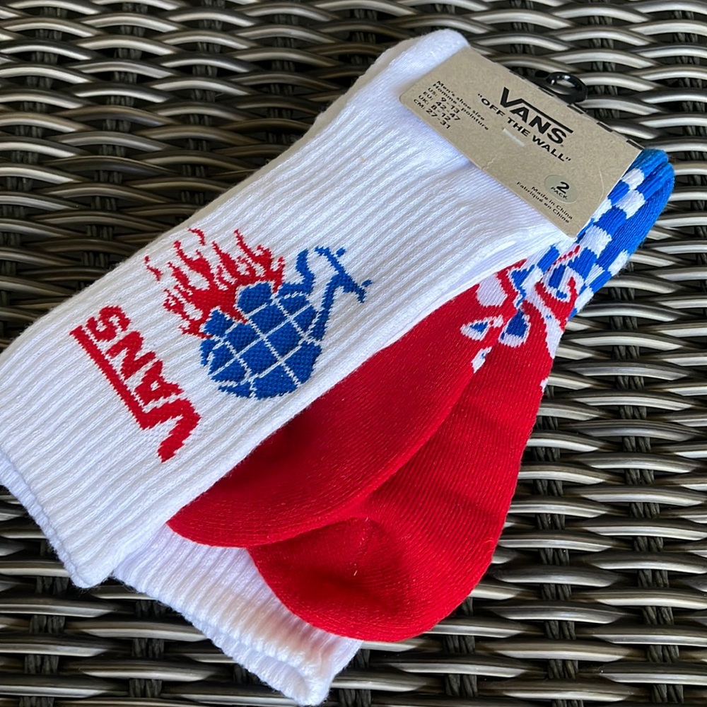 • VANS “Off The Wall” Men’s socks ( 2 pairs socks set ) - Picture 1 of 12